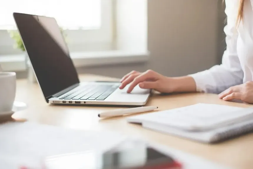 Woman at Computer